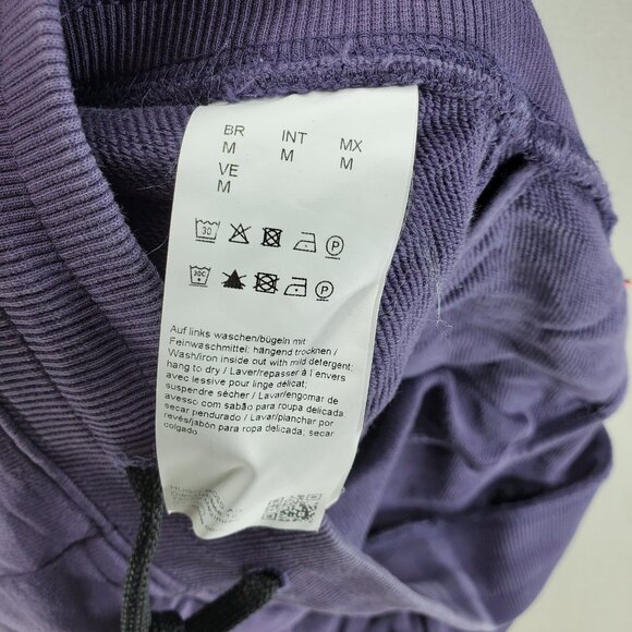 SET Hugo Boss Sz M Diragol Biz Purple Box Logo Sweatshirt Shorts French Terry - Picture 10 of 11